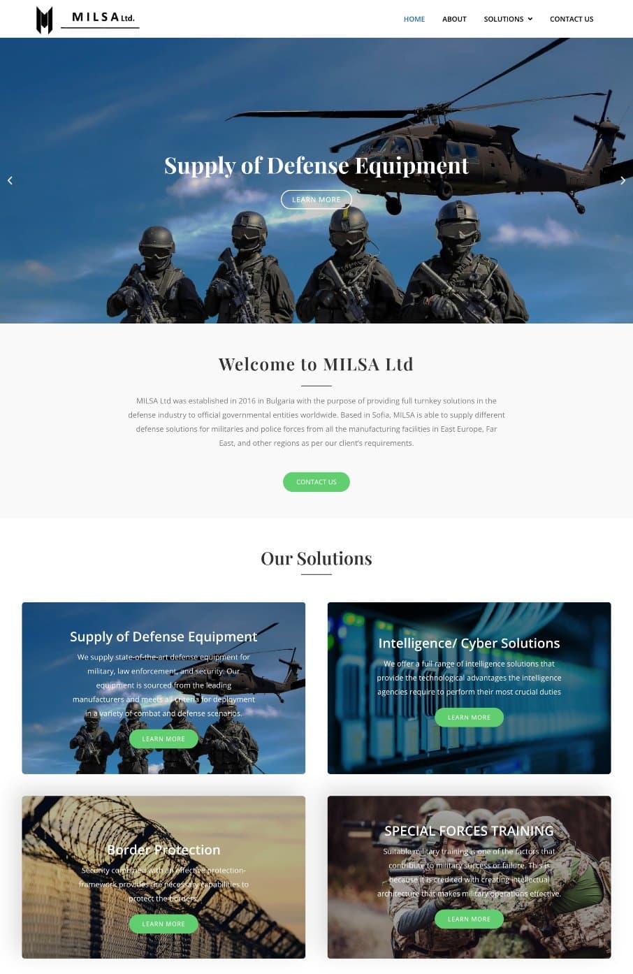 website design for Defense Equipment supplier company by only_hafiz